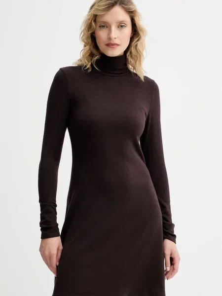 Платье мини Answear.lab клеш коричневое