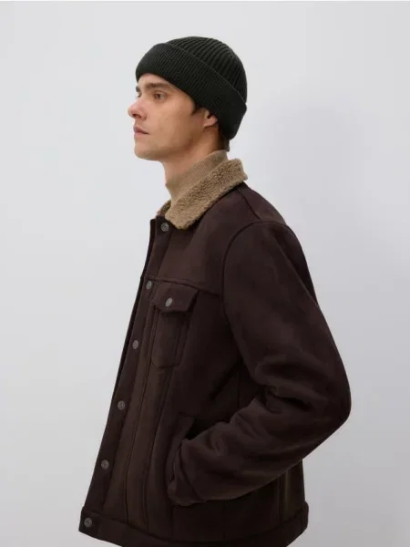 Шерстяная шапка Reserved зеленая