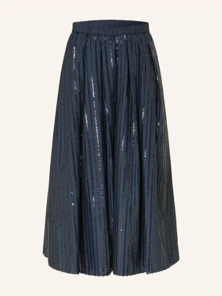 Weekend Max Mara Sukně Fiordi S Flitry tmavě modrá