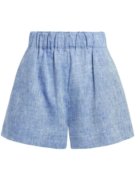 Lniane szorty Bondi Born niebieskie