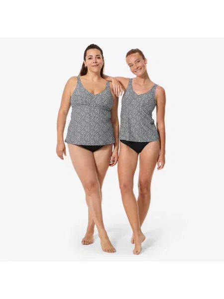 Góra stroju do gimnastyki w wodzie Nabaiji tankini Lily Leo czarny