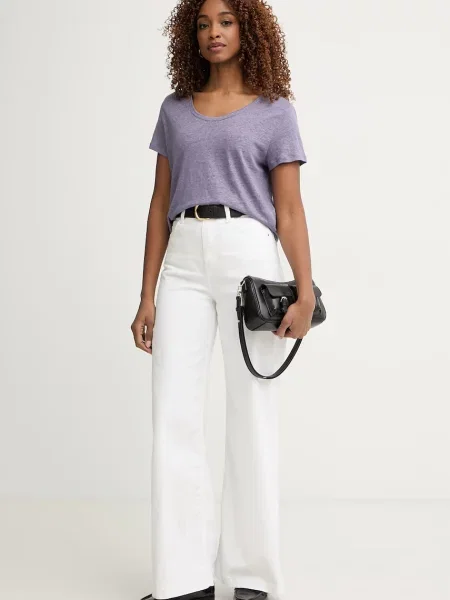 United Colors of Benetton футболка лляна