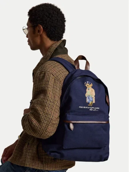 Polo Ralph Lauren Hátizsák BEAR tengerészkék barna