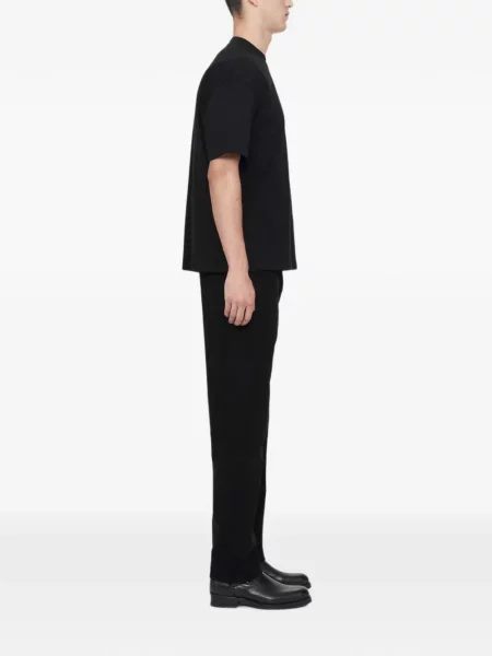 Tricou Allsaints cu broderie negru