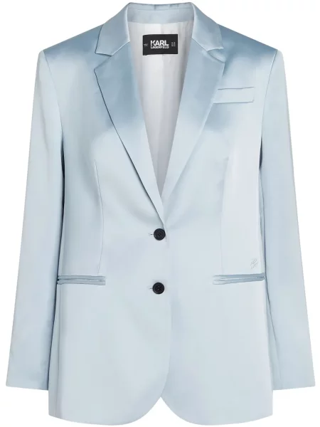 Sacou Karl Lagerfeld din satin albastru