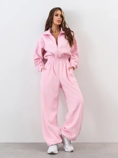 Комбінезон з утеплювачем ISSA Plus рожевий