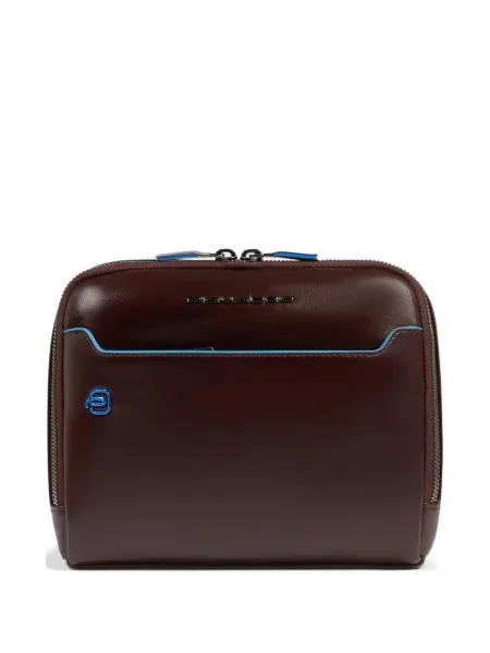 Geanta crossbody Piquadro din piele maro