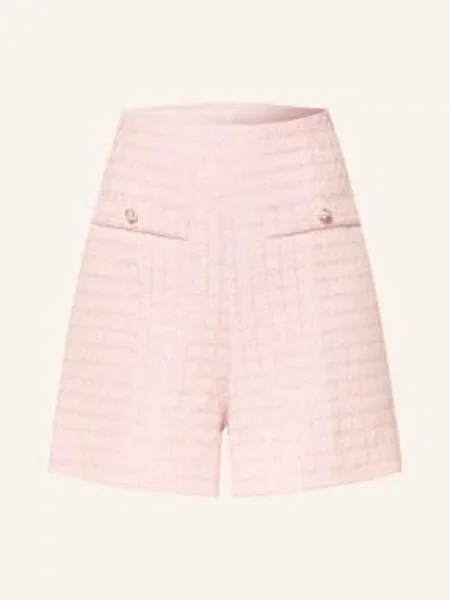 Sandro Szorty Z Tweedu pink białe