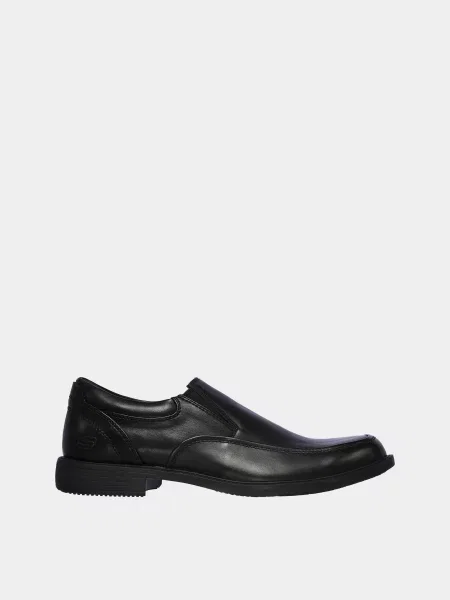 Шкіряні Туфлі Skechers DRESTON чорний