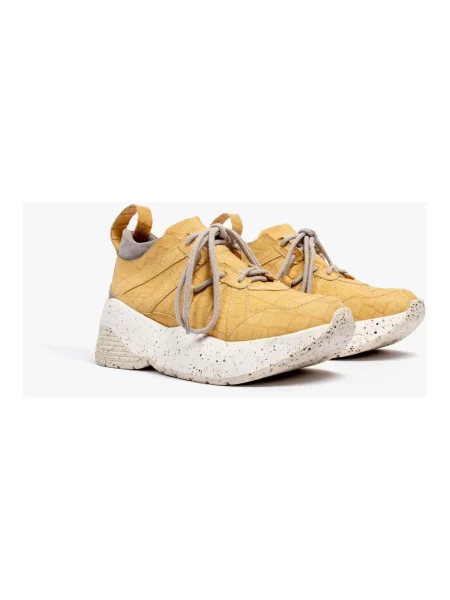Sneakersy L37 skórzane żółte