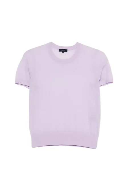 Krótki top Soeur fioletowy