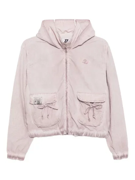 Geacă Izzue cu broderie roz