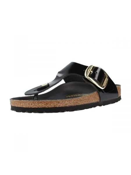 Topánky BIRKENSTOCK GIZEH NATURAL BUCKLE čierna