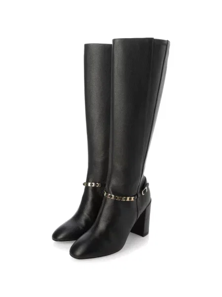 Botine Ferragamo cu bretele negru