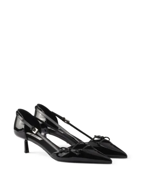 Pantofi cu toc Prada din piele negru