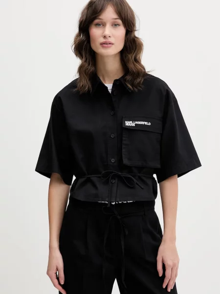 Karl Lagerfeld Jeans Cămașă femei negru