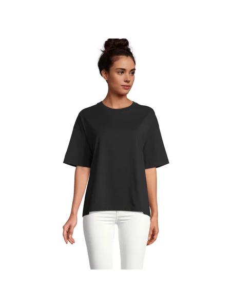 Koszulka Boxy Oversized T-shirt czarna