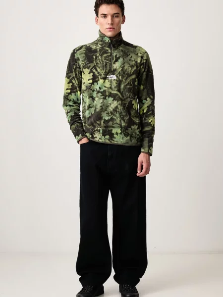 Bluza o kroju regular fit model NOVELTY ze wzorem moro The North Face oliwkowa
