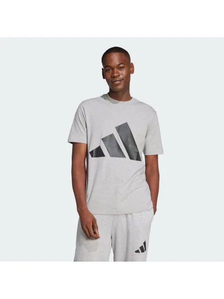 ADIDAS SPORTSWEAR Funkcionalna majica Essentials pegasto siva črna