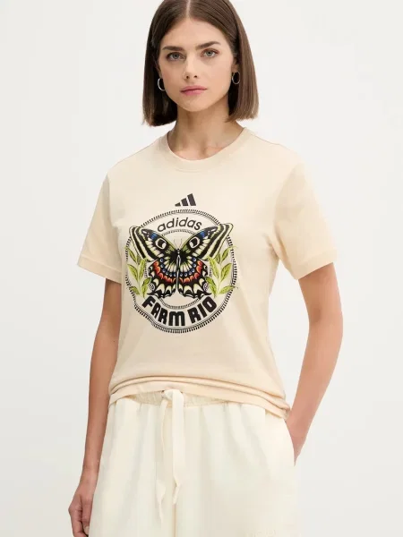 Adidas Tricou FARM Graphic bej