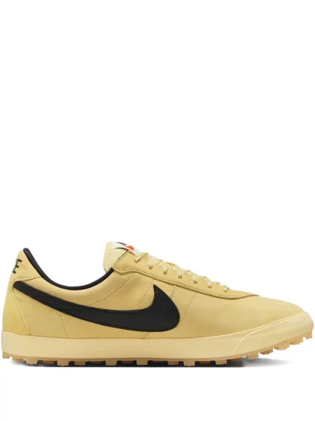 Sneakerși Nike Air Force 1 cu șireturi din dantelă cu perle alb