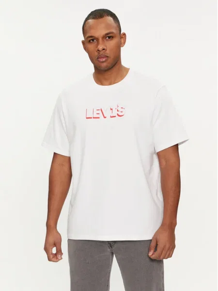 Тениска Levi's с принт бяло