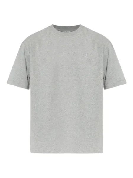 Tricou Etro cu broderie gri