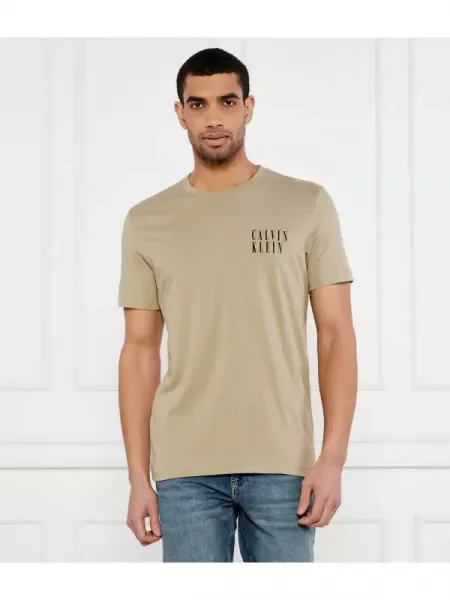 Calvin Klein Jeans Póló OMBRE bézs