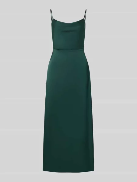 Sukienka midi w kroju regular fit z dekoltem na plecach model Ravenna' Vila