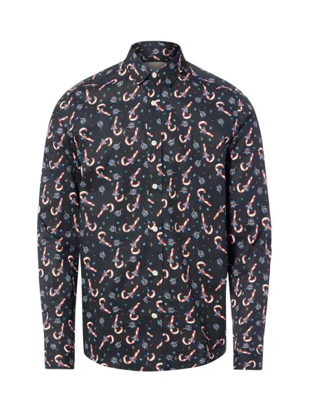 Only&Sons koszula świąteczna Onsalf Mężczyźni Slim Fit czarny|wielokolorowy S czarna