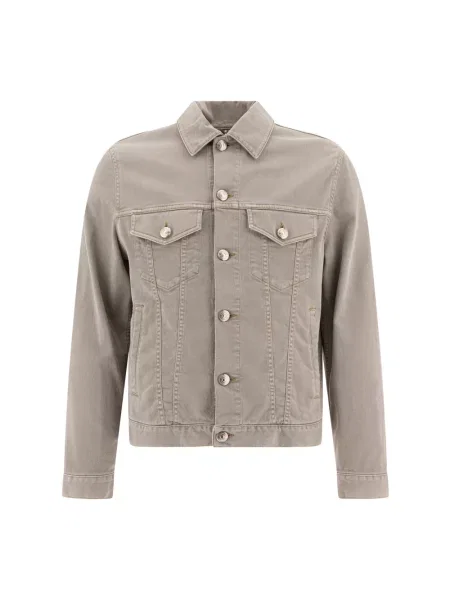 Kurtka jeansowa Brunello Cucinelli szara