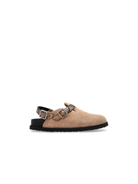 Birkenstock sandały zamszowe Tokio EXQ LE beżowy