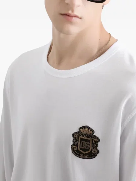 Tricou Dolce & Gabbana lung alb