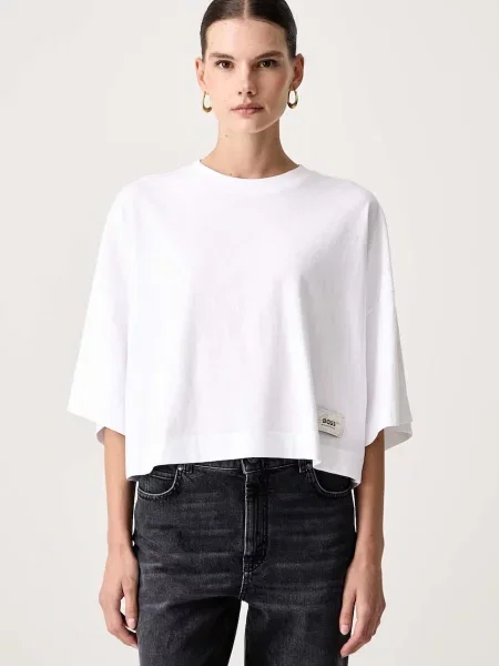 BOSS Orange tricou oversized pentru femei din C_Eleisure alb