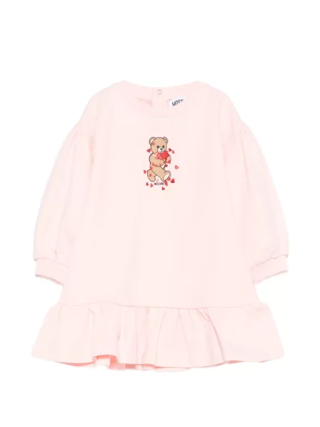 Sukienka dziecięca Moschino różowa