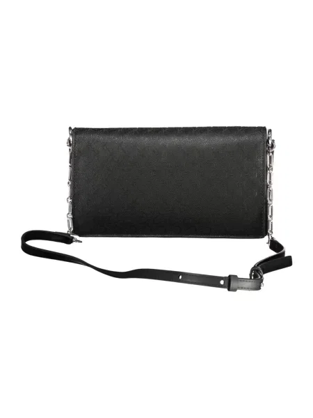 Mała torebka crossbody Calvin Klein skórzana czarna