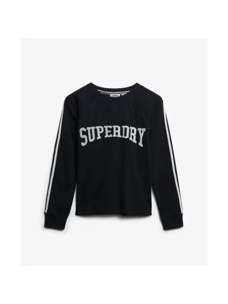 Koszulka z długim rękawem Superdry Athletic Essentials niebieska