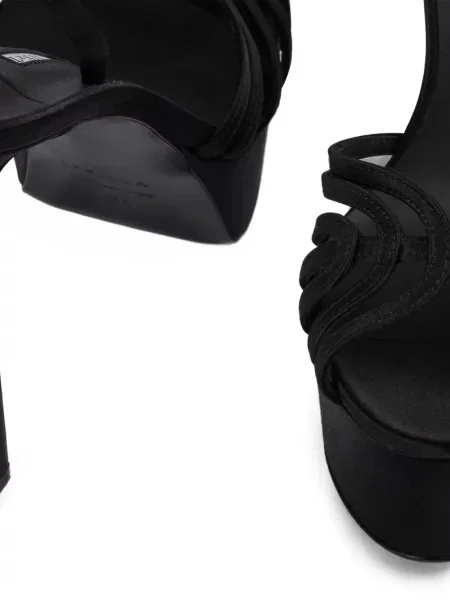 Sandale Le Silla cu platformă negru