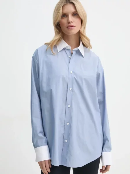 Filippa K camasa din femei cu guler clasic relaxed albastru