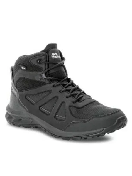 Jack Wolfskin Turistiniai batai Woodland 2 Texapore Mid M juoda
