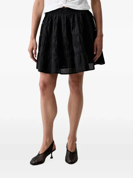 Fusta mini Marc O'polo cu broderie negru
