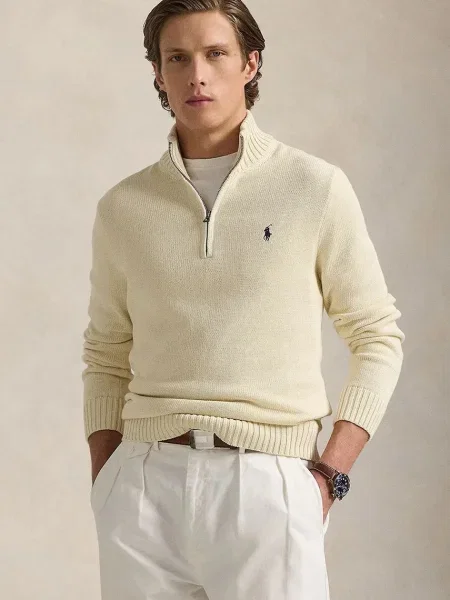 Pulover Polo Ralph Lauren tamno plava topli bež