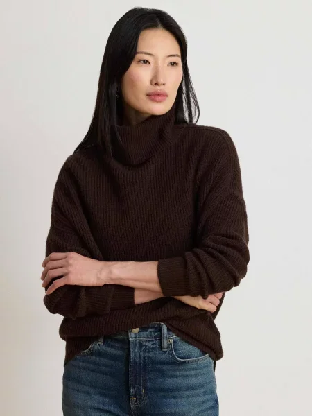 Pulover Lauren Ralph Lauren de lână maro