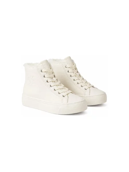 Pantofi Calvin Klein Jeans cu blană bej