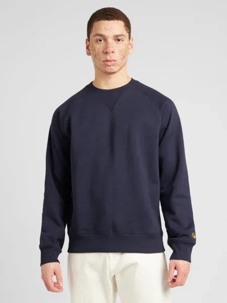 Carhartt WIP Mikina Chase námornícka / zlatá žltá modrá