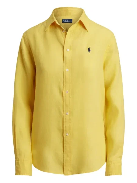 Dugo rebrasti s ovratnikom polo majica Polo Ralph Lauren plava
