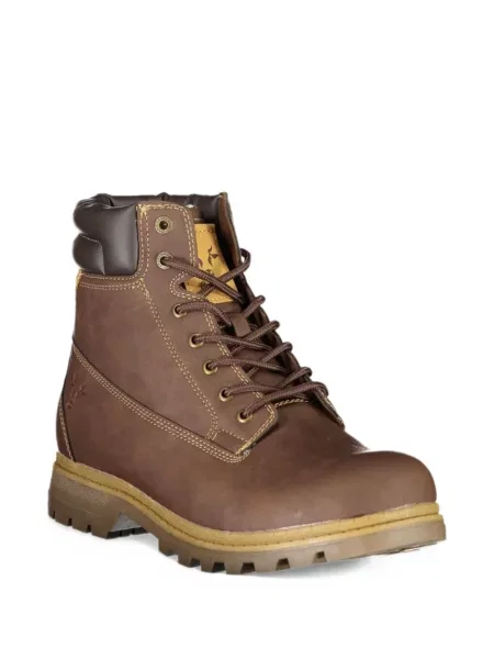 Buty do kostki Carrera sznurowane koronkowe brązowe