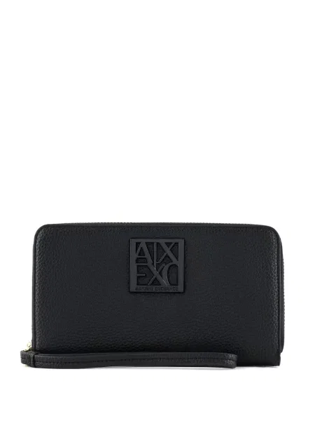 Portofel Armani Exchange cu autograf negru