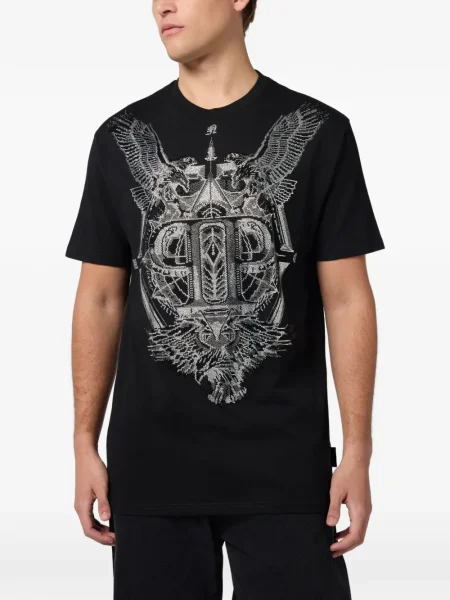 Tricou Philipp Plein scurt negru