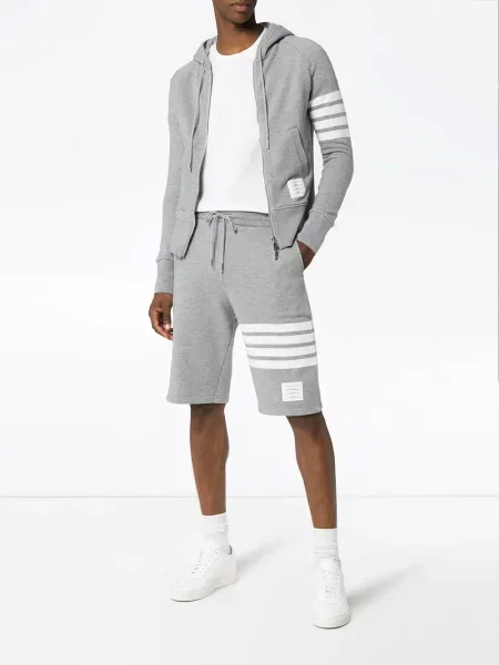 Szorty Thom Browne z dżerseju szare